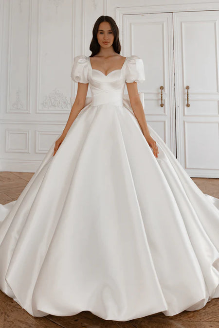 Simple Cathedral Length Tulle Wedding Veil