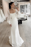 sheer-long-sleeves-bridal-dress-with-square-neck-vestido-de-novia-2024-1