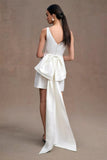 sleeveless-mini-wedding-gown-with-bow-ribbon-back-4