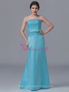 Beaded Lace Light Blue Satin Long Bridesmaid Wedding Guests Dresses
