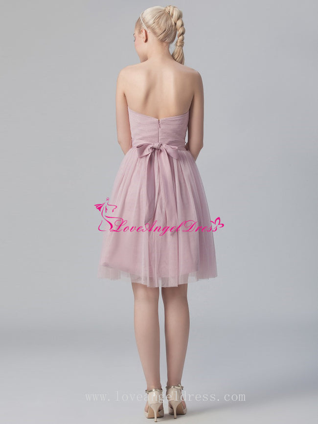 tulle-short-wedding-guests-dresses-with-belt