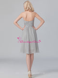 short-gray-bridesmaid-dresses