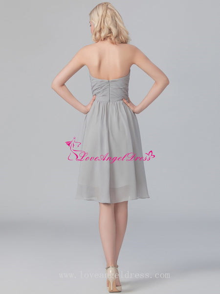 short-gray-bridesmaid-dresses