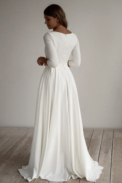 2020-modest-wedding-dress-with-3-4-sleeves-1