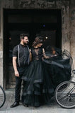 2021-black-wedding-dresses-with-horsehair-skirt-2