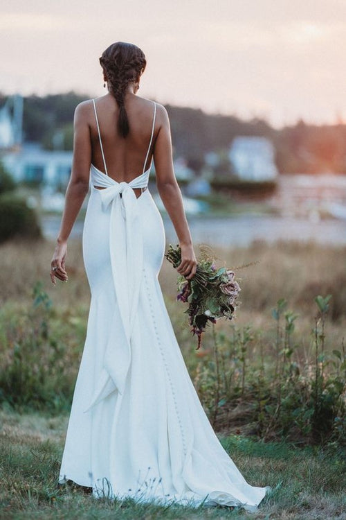 2021-simple-boho-wedding-dress-with-tied-back