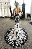 2022-black-lace-wedding-dress-with-v-neckline-1