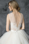 plunging-v-neck-illusion-lace-ball-gown