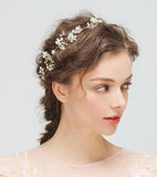 Fashion Ribbon Hairpin Rhinestone Crystal Tiara Wedding Bridesmaid Hair Accessories