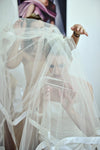 2T Tulle Wide Ribbon Edge Wedding Veil with Comb