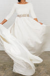 34-sleeves-satin-wedding-dresses-with-beaded-crystals-belt-3