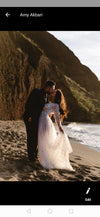 Luxury Rhinestones Wedding Dress with Illusion Long Sleeves