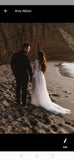 Luxury Rhinestones Wedding Dress with Illusion Long Sleeves