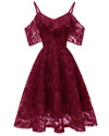 Lace Sleeve Lavender Party Dress 2019 Open Back
