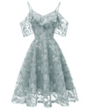 Lace Sleeve Lavender Party Dress 2019 Open Back