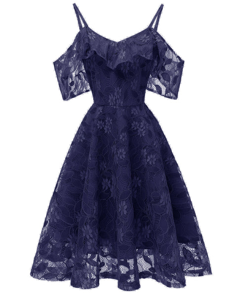 Lace Sleeve Lavender Party Dress 2019 Open Back