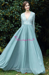 a-line-chiffon-lace-long-sleeves-evening-dresses-with-plunging-v-neckline