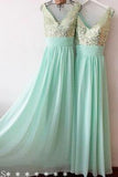 a-line-chiffon-long-bridesmaid-gown-mint-green-sequined-v-neck