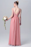 floor-length-chiffon-pink-wedding-guests-dresses