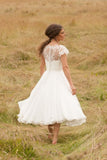 a-line-lace-chiffon-tea-length-wedding-dresses-with-sleeves-1