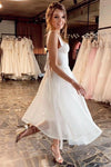 a-line-organza-short-wedding-dress-with-double-straps-2