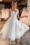 a-line-organza-short-wedding-dress-with-double-straps