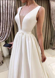 a-line-satin-bridal-dresses-with-v-neckline-illusion-insert-2