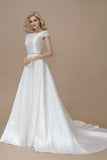 a-line-satin-formal-wedding-gown-with-lace-sleeves