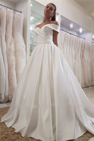 a-line-satin-wedding-dress-with-fold-off-the-shoulder