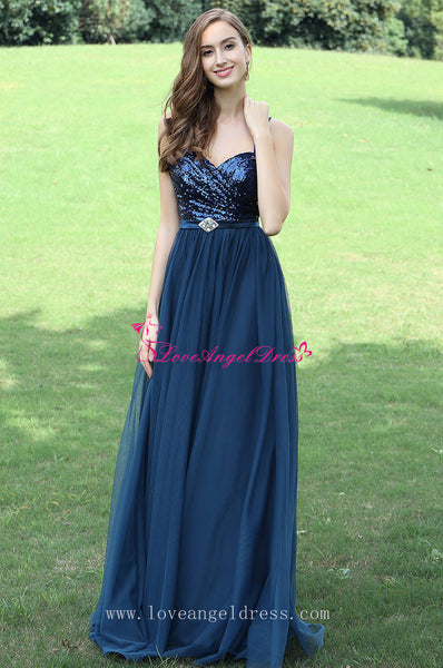 a-line-sequins-tulle-blue-prom-dresses-with-spaghetti-straps