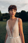a-line-tulle-pearls-wedding-dresses-with-v-neckline-1