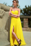 a-line-yellow-prom-dresses-with-chiffon-skirt-1