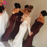 affordable-burgundy-long-wedding-party-dress-for-bridesmaid-1