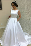 alluring-white-satin-bridal-gown-for-marriage-with-pockets