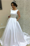 alluring-white-satin-bridal-gown-for-marriage-with-pockets