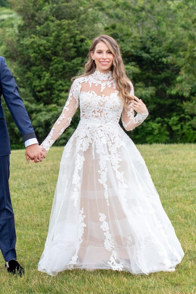 appliques-high-neck-wedding-gown-with-sheer-long-sleeves