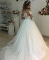 appliques-illusion-long-sleeves-wedding-dresses-tulle-skirt-1