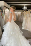    appliques-plunging-v-neck-wedding-gown-with-horsehair-skirt-1