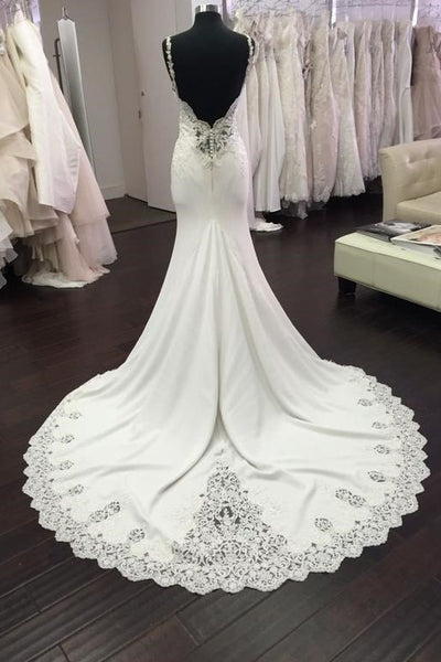 backless-sheath-wedding-dresses-beaded-lace-v-neckline-1