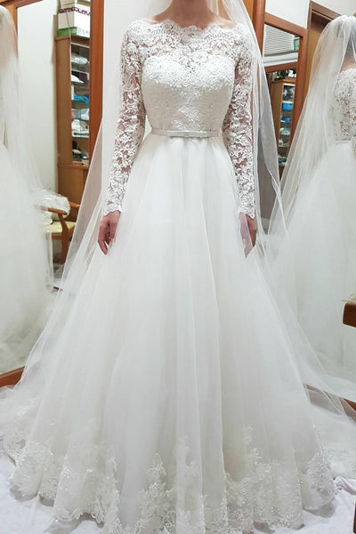 bateau-lace-and-tulle-wedding-gown-dress-long-sleeves