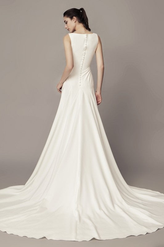 bateau-simple-wedding-dresses-with-sweep-train-1