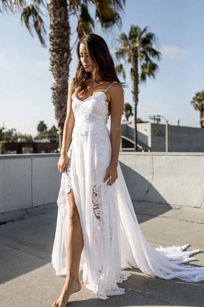 beach-ready-lace-chiffon-bride-dress-with-shoestring-straps