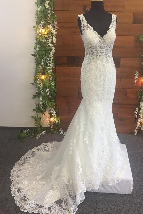 beaded-appliques-v-neck-ivory-wedding-gown-2018