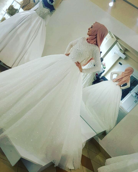 beaded-bodice-muslim-wedding-dress-with-sequin-tulle-skirt-1