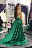 beaded-crystals-green-prom-dresses-with-off-the-shoulder