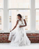 beaded-floral-lace-wedding-gown-with-sheer-tulle-skirt-2