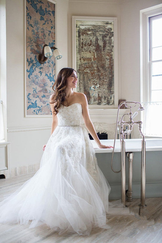 beaded-lace-a-line-strapless-wedding-dresses-with-jewelry-belt-vestido-novia-1