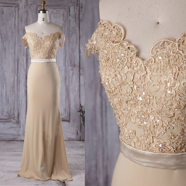 beaded-lace-champagne-bridesmaid-dress-long-chiffon-skirt-2