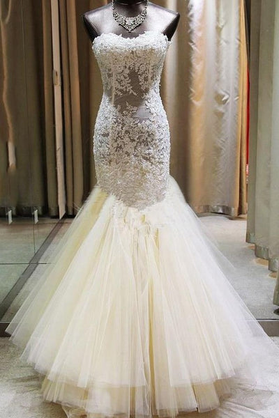 beaded-lace-illusion-mermaid-wedding-gown-with-long-train