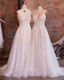 beaded-lace-wedding-dress-styles-with-spaghetti-straps-2